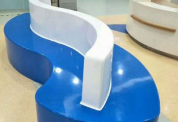 坐凳雕塑，幾何造型，幾何坐凳雕塑制作