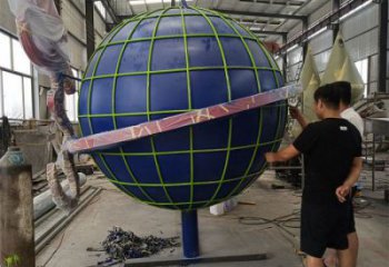 地球雕塑制造商，標(biāo)識(shí)雕塑，不銹鋼地球雕塑廠(chǎng)家